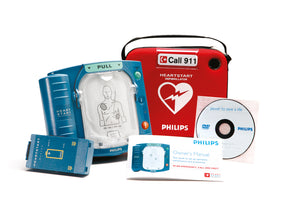 Open Box HeartStart OnSite AED with Ready-Pack configuration, Standard Carrying Case