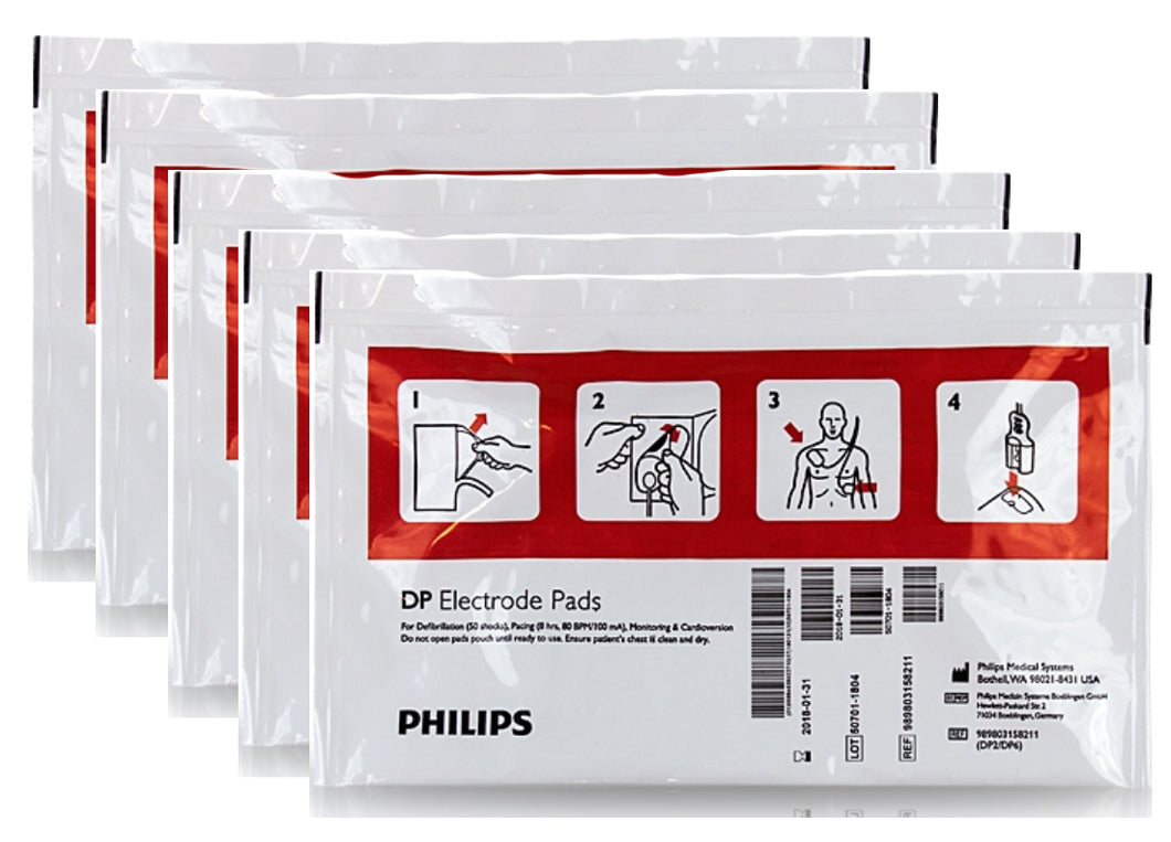 Philips AED Pads (5 pairs) - Adult