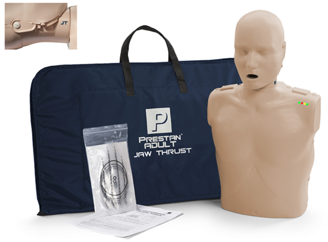 CPR Manikin Prestan Professional Adult (1) With Jaw Thrust Head and CPR Monitor