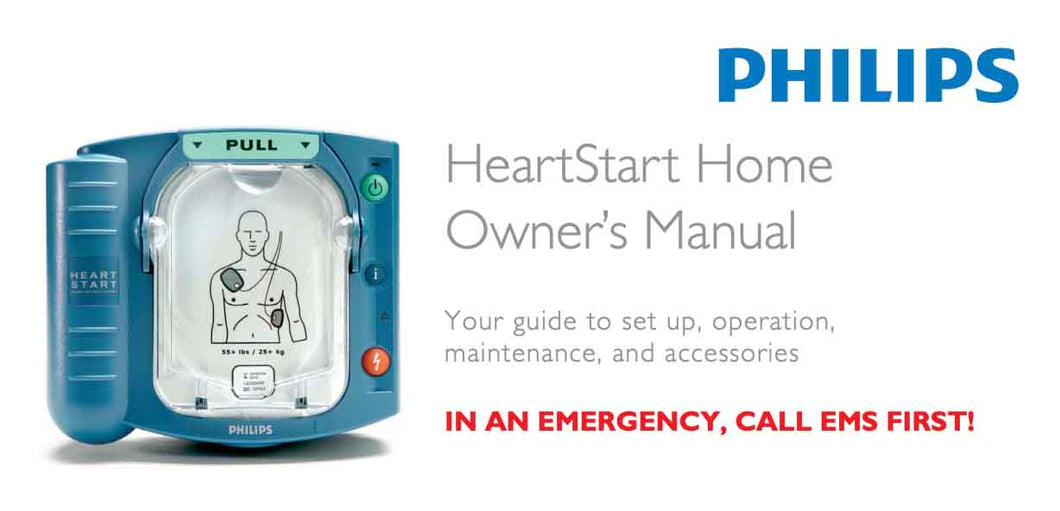 Manual, Instructions for Use - HeartStart Home - English